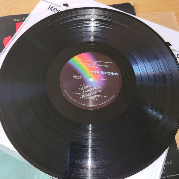 Jaws Original Movie Soundtrack 1975 Vinyl Record MCA-2087 Spielberg Williams LPC - Picture 9 of 10